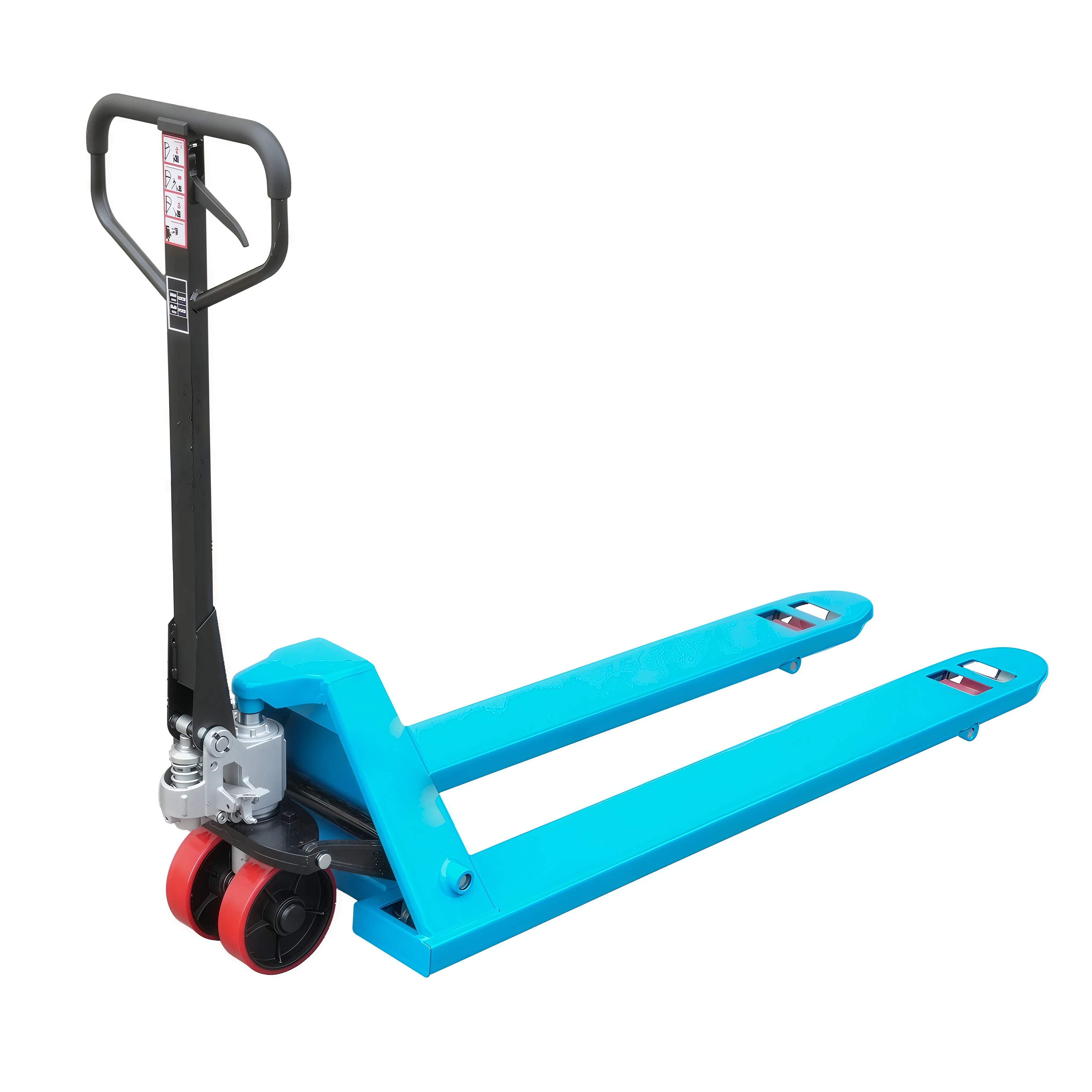 Тележка гидравлическая длинновильная DF 2015, г/п 2000 кг, вилы 1500x550 мм, полиуретановые колеса 180 мм