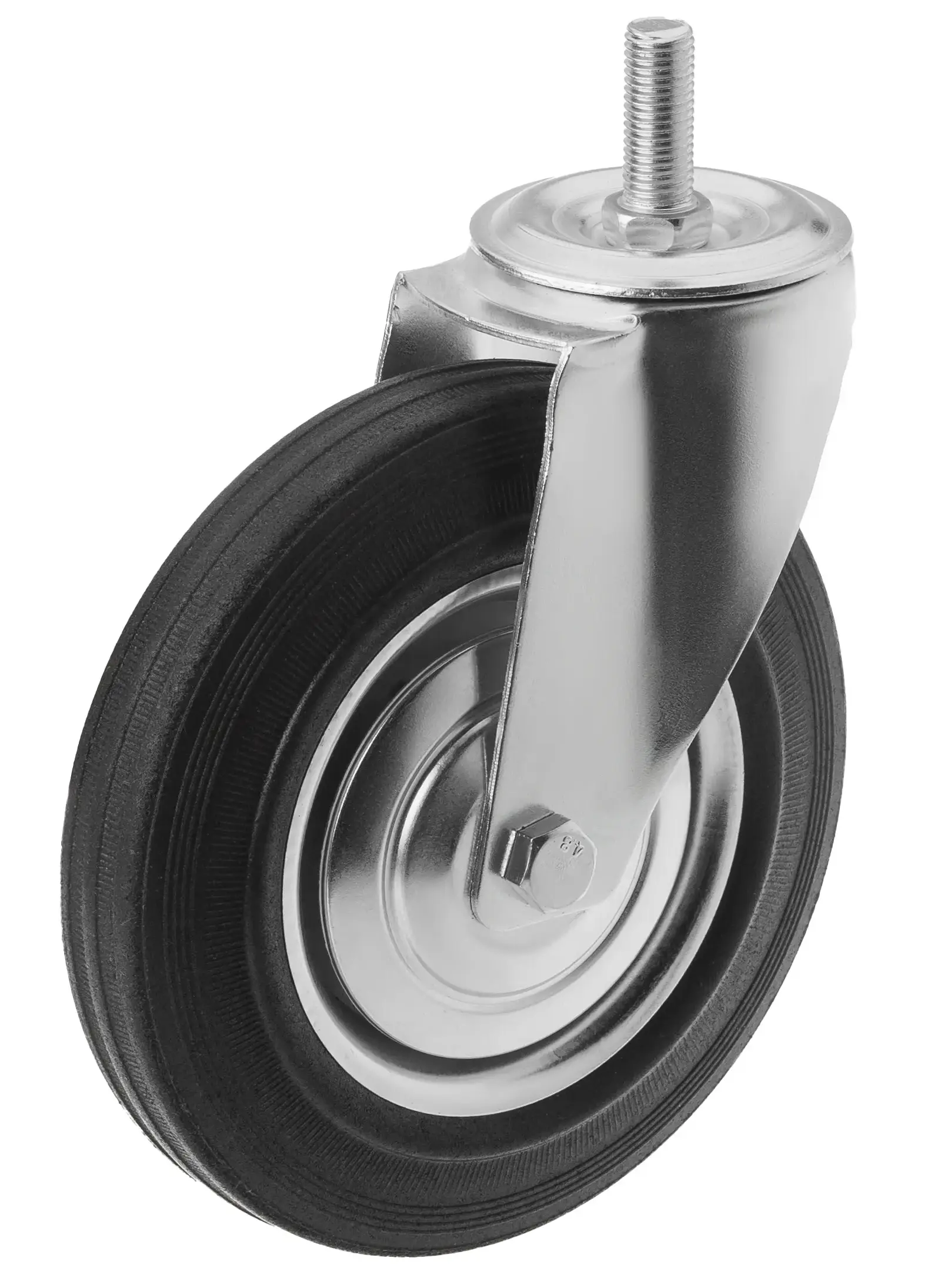 SCt 80 - Промышленное колесо 200 мм, болт М16 (поворотн., черн. рез., роликоподш.)
