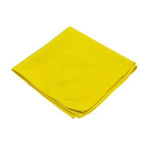 ASO280Y-Салфетка для оптики, гладкая микрофибра, 280г/м2, 40*40см, цвет желтый, 85% полиамид /15% полиэстер