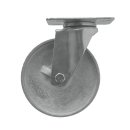 SCss 55 - Большегрузное чугунное колесо без резины 125 мм (поворот., площадка, светл. обод.)